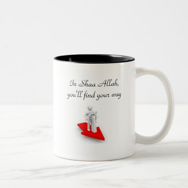 2 Couleurs Tasse islamique pour la motivation (Droit)