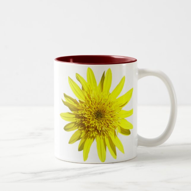 2 Couleurs Tasse jaune de tournesol (Droit)