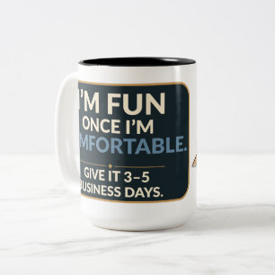 2 Couleurs Tasse Je Suis Amusant Une Fois Que Je Suis À L'Ais