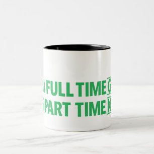 2 Couleurs Tasse Je Suis Un Geek À Plein Temps Et Un Nerd À T