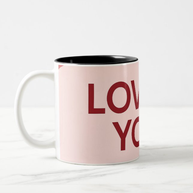 2 Couleurs Tasse "JE T'AIME" Café (Gauche)