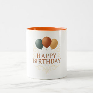 2 Couleurs Tasse - Joyeux Anniversaire