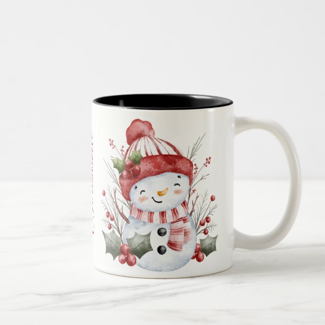 2 Couleurs Tasse Joyeux Noël (Droit)