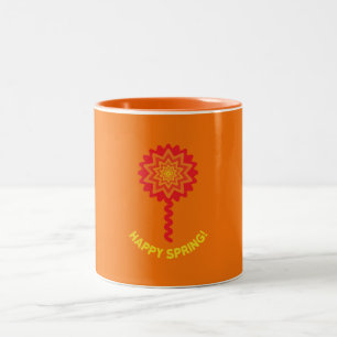 2 Couleurs Tasse Joyeux Printemps