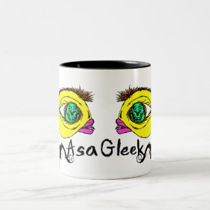 2 COULEURS TASSE JUMELLE DE POISSONS