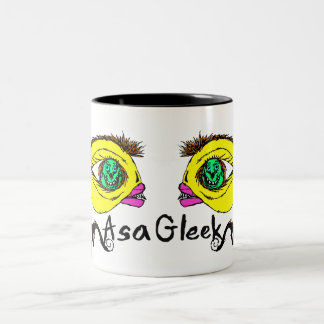 2 COULEURS TASSE JUMELLE DE POISSONS