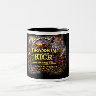 2 Couleurs tasse KICR Indie Country Radio