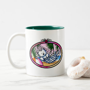 2 Couleurs Tasse KiniArt Vacances Westie