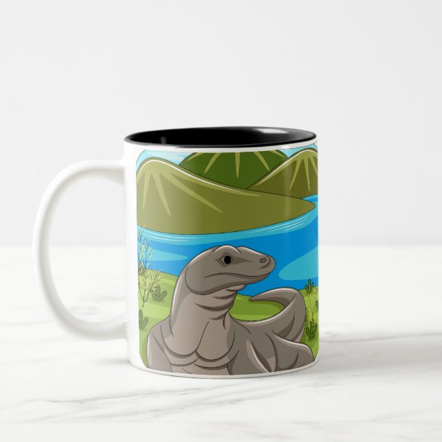2 Couleurs Tasse Komodo Dragon (Gauche)