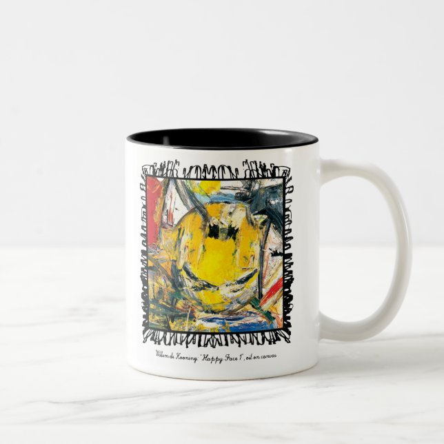 2 Couleurs tasse kooning de De (Droit)