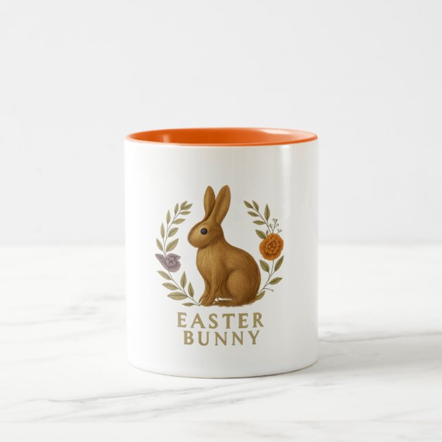 2 Couleurs Tasse - Lapin de Pâques (Centre)