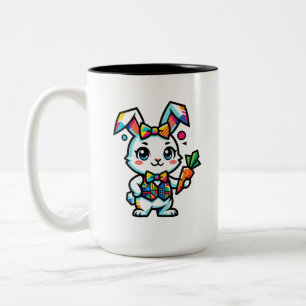 2 Couleurs Tasse Lapin Kawaii Coloré