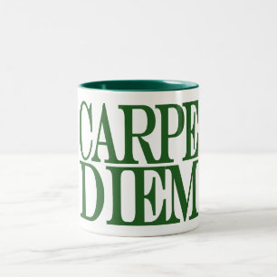 2 Couleurs Tasse latine de citation de Carpe Diem
