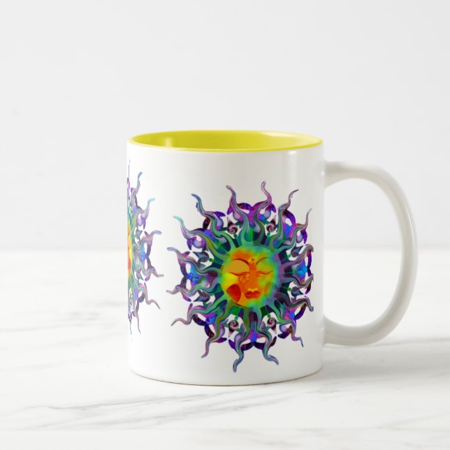2 Couleurs Tasse légère de Chakra Sun (Droit)