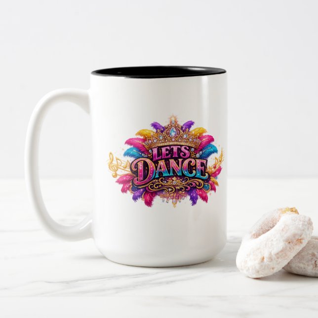 2 Couleurs Tasse Let's Dance (Avec donut)