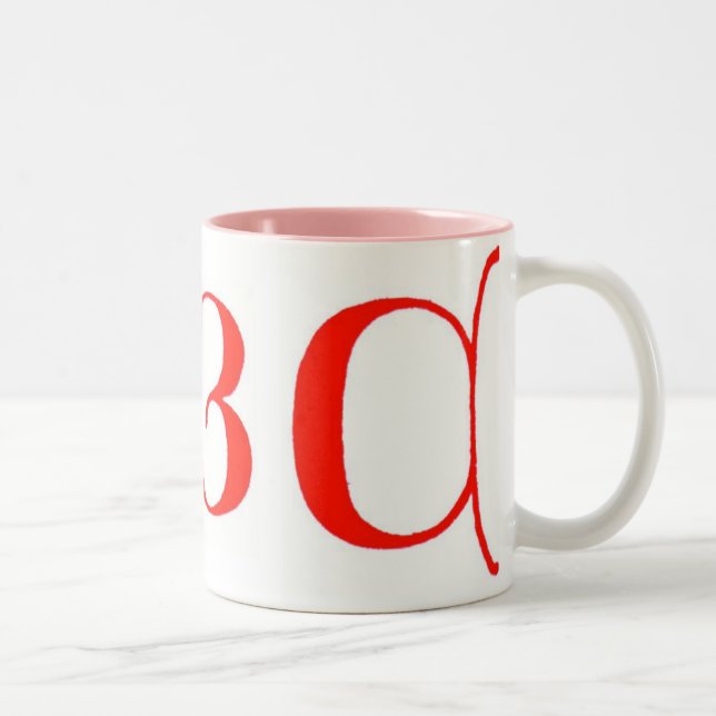 2 Couleurs Tasse Lettres ABC (Droit)