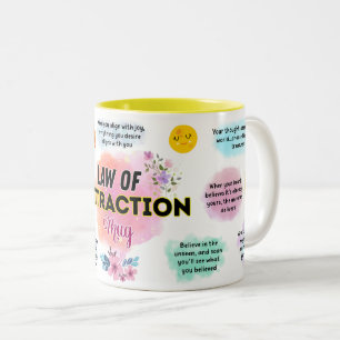 2 Couleurs Tasse Loi D'Attraction