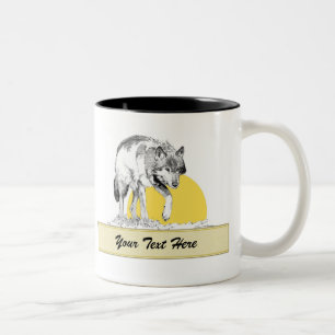 2 Couleurs Tasse - loup