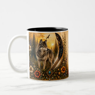 2 Couleurs Tasse Loup du Patrimoine Autochtone