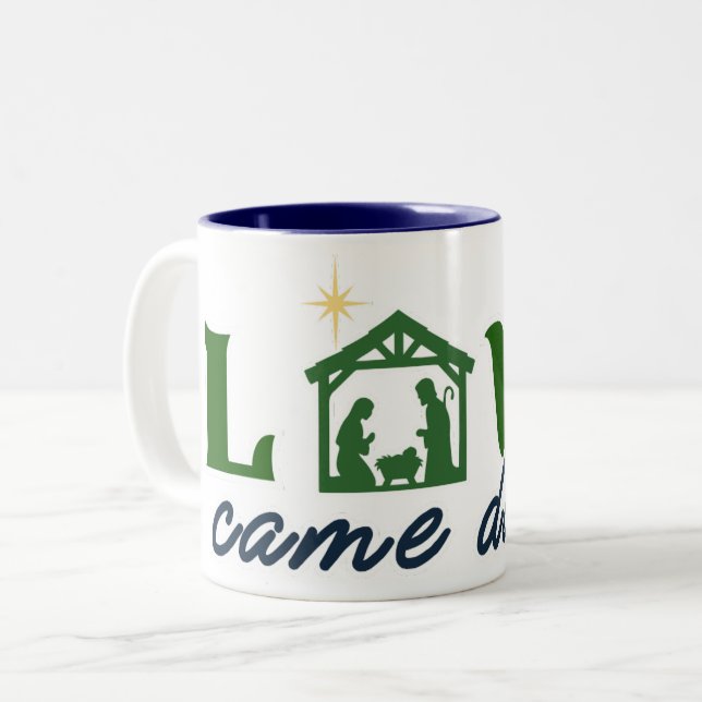 2 Couleurs Tasse Love Came Down (Devant gauche)