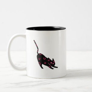 2 Couleurs Tasse Lucky Panther Énergie de Chat Audacieuse