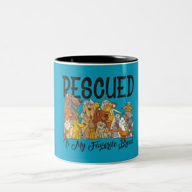 2 Couleurs Tasse Ma Race Préférée Sauvée (Centre)