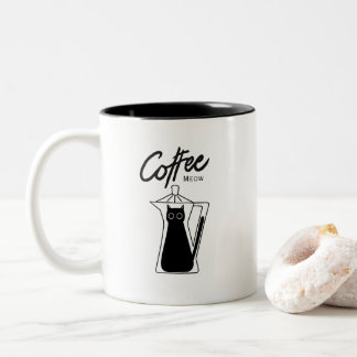 2 Couleurs Tasse Machine à Café Café Miaou Chat Mignon