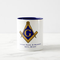 Tasse maçonnique de loge de style moderne