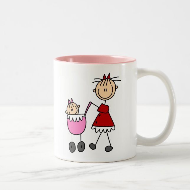 2 Couleurs Tasse Maman Et Bébé (Droit)