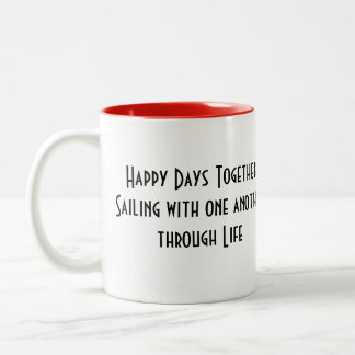 2 Couleurs Tasse mariée par jours heureux