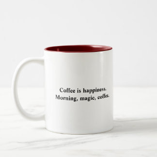 2 Couleurs Tasse marron à deux tons avec citation drôle sur l