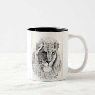 2 Couleurs Tasse masculine de lion