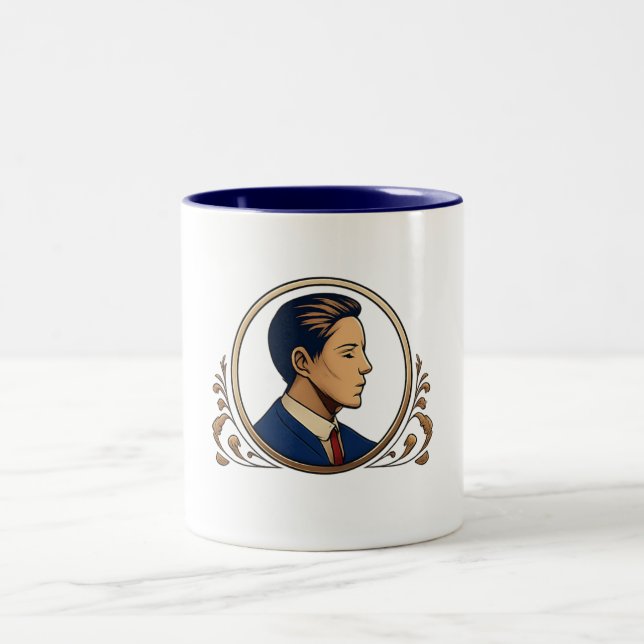 2 Couleurs Tasse - Mec (Centre)