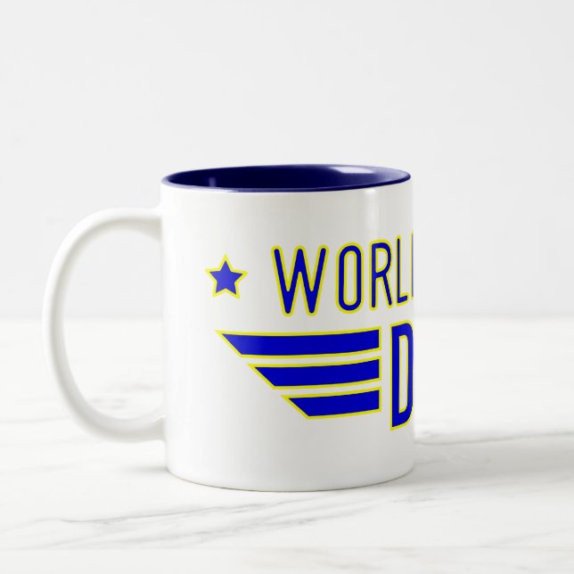 2 Couleurs Tasse Meilleur Papa du Monde (Gauche)