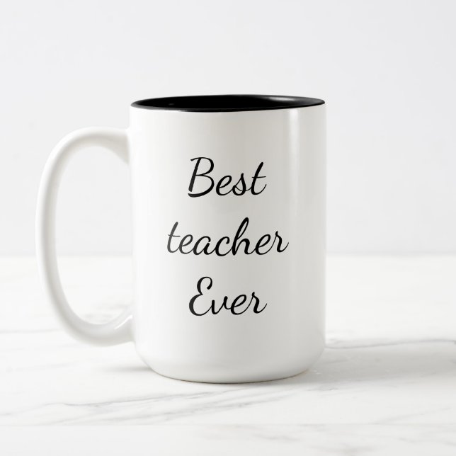 2 Couleurs Tasse Meilleur Professeur Ever (Gauche)