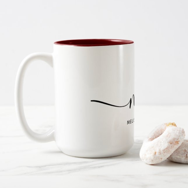 2 Couleurs Tasse Melissa Hamilton (Avec donut)