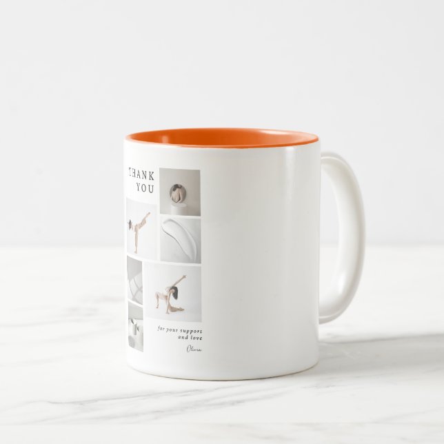 2 Couleurs Tasse Merci pour l'amour (Devant droit)