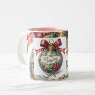 2 Couleurs Tasse Merry Christmas