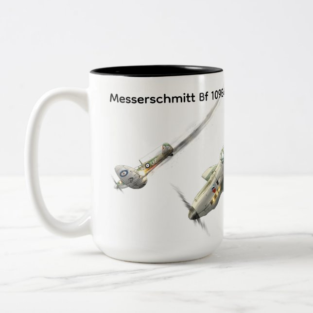 2 Couleurs tasse Messerschmitt BF 109E4 (Gauche)