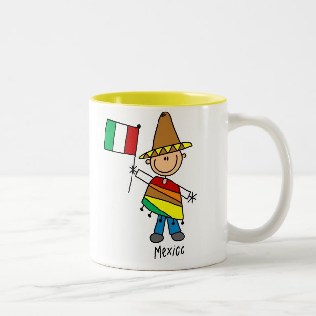 2 Couleurs Tasse Mexique (Droit)