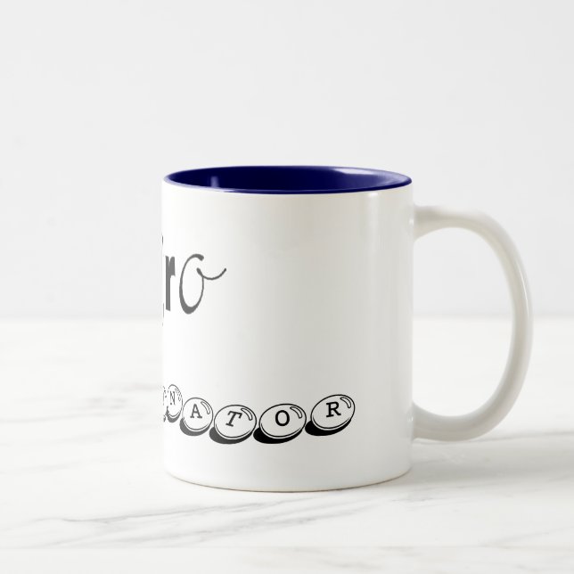 2 Couleurs Tasse micro de coordonnateur (Droit)