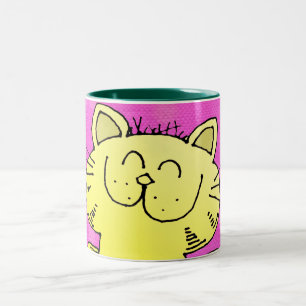 2 Couleurs Tasse mignonne de chaton