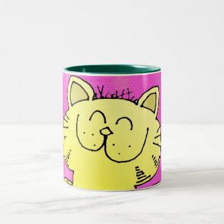 2 Couleurs Tasse mignonne de chaton
