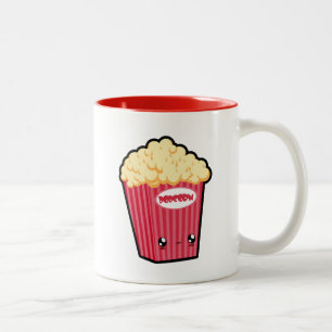 2 Couleurs Tasse mignonne de maïs éclaté de Kawaii