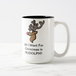 2 Couleurs Tasse mignonne de Noël pour des chasseurs de cerf