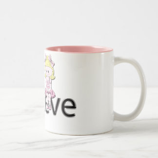 2 Couleurs Tasse mignonne de ruban rose