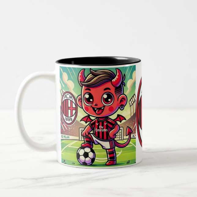 2 Couleurs Tasse Milan calcio  (Gauche)