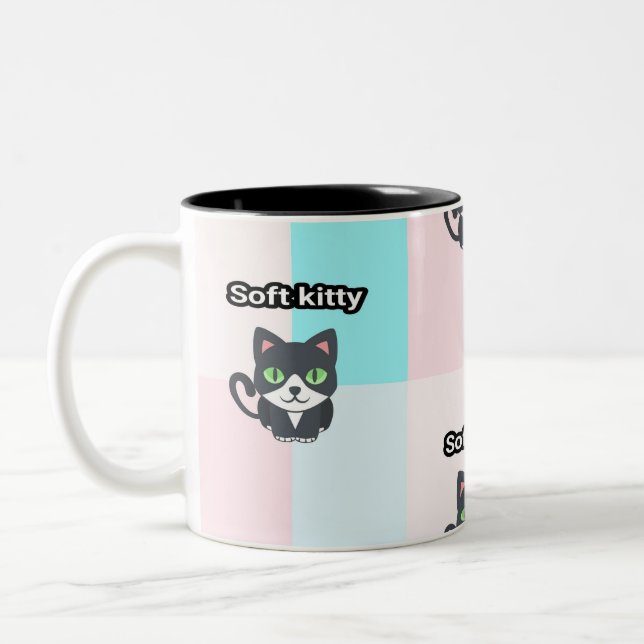 2 Couleurs Tasse molle de minou (Gauche)