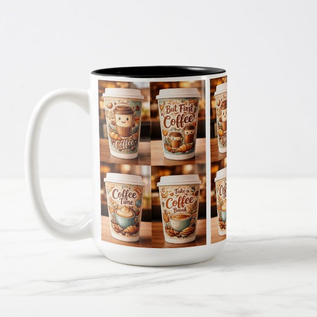 2 Couleurs Tasse Moments Café (Gauche)