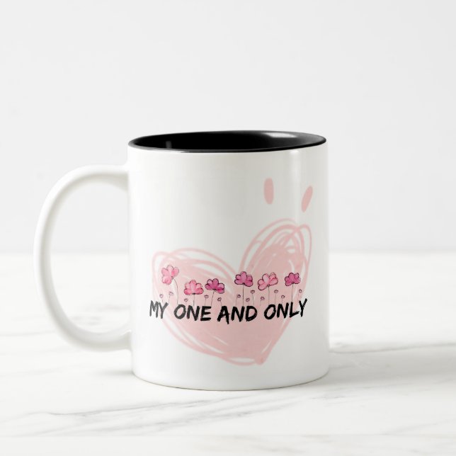 2 Couleurs Tasse Mon Unique et Seul Amour Romantique (Gauche)